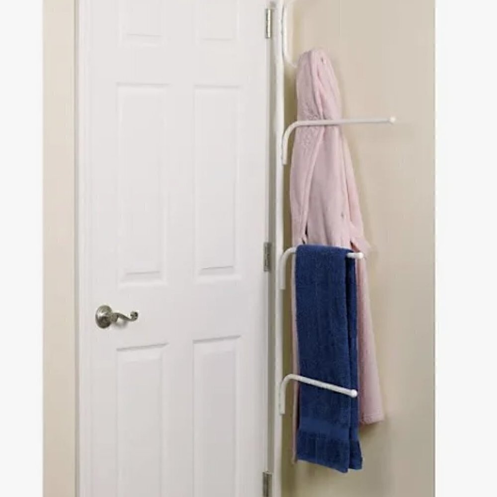 Clutter Buster White Vallet Plus Hanger and Towel Bar New in Box - Picture 2 of 2